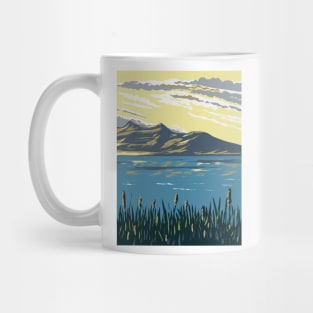 The Great Salt Lake Utah USA WPA Art Poster Mug